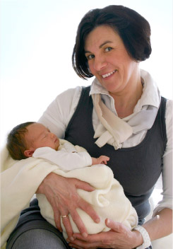 Margarethe Mroz mit Sara